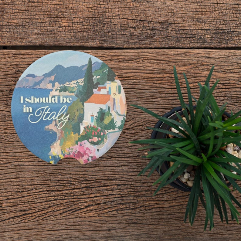 Italian Coast Soapstone Car Coaster image 4