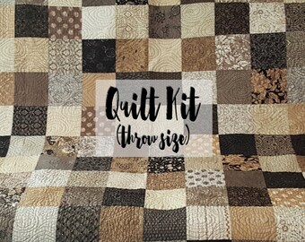 Quilt Kit for Throw Size Quilt in Little Black Dress & Maven Prints by BasicGrey