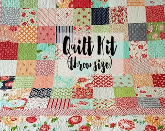 Quilt Kit for Throw Size Quilt in Prints by Bonnie & Camille