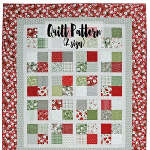 Digital Quilt Pattern, Charm Pack Quilt Pattern, Beginner Quilt Pattern, Easy Quilt Pattern, Throw Quilt Pattern, 4 Patch Quilt Pattern