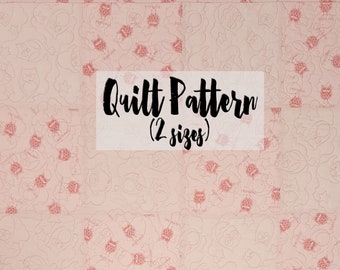 Quilt Pattern, Beginner Quilt Pattern, Easy Quilt Pattern, Baby Quilt Pattern, Patchwork Quilt Pattern