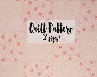 Digital Quilt Pattern, Beginner Quilt Pattern, Easy Quilt Pattern, Baby Quilt Pattern, Patchwork Quilt Pattern