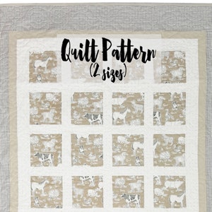 Motif de courtepointe numérique, motif de courtepointe pour débutant, motif de courtepointe facile, motif de courtepointe pour bébé, motif de courtepointe patchwork