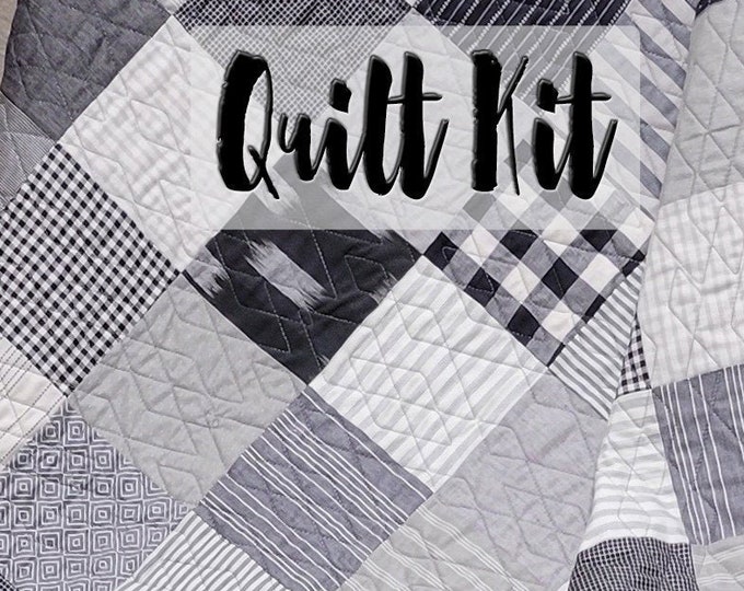 Pre Cut Baby Blanket, Baby Quilt Kit, Easy Quilt Kit, Beginner Quilt