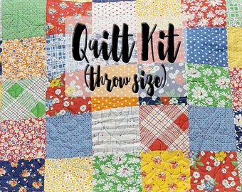 Easy Quilt Kit, Beginner Quilt Kit, Pre Cut Quilt Kit, Charm Pack Quilt, Sweet Melodies Quilt Kit, American Jane Fabrics, Music Note Prints