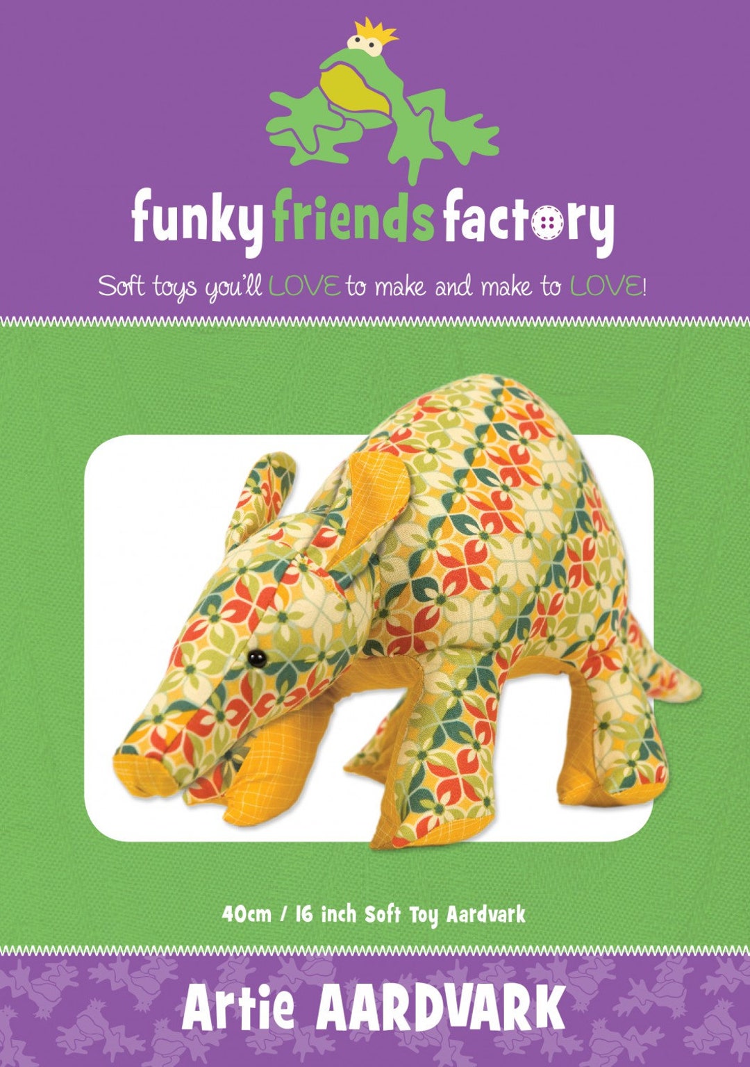 Funky Friends Factory, Stuffed Animal Pattern, Stuffie Pattern, Pauline ...