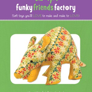 Funky Friends Factory, Stofftier Muster, Stofftier Muster, Pauline McArthur Muster, FFF Print, Artie Aardvark