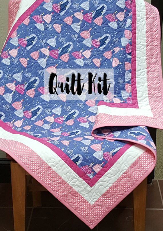 Princess Quilt Kit Baby Girl Quilt Kit Easy Quilt Kit Etsy