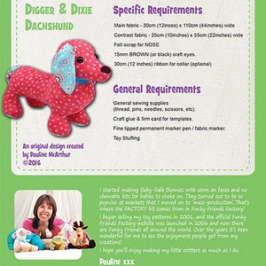 Funky Friends Factory, Stuffed Animal Pattern, Stuffie Pattern, Pauline ...