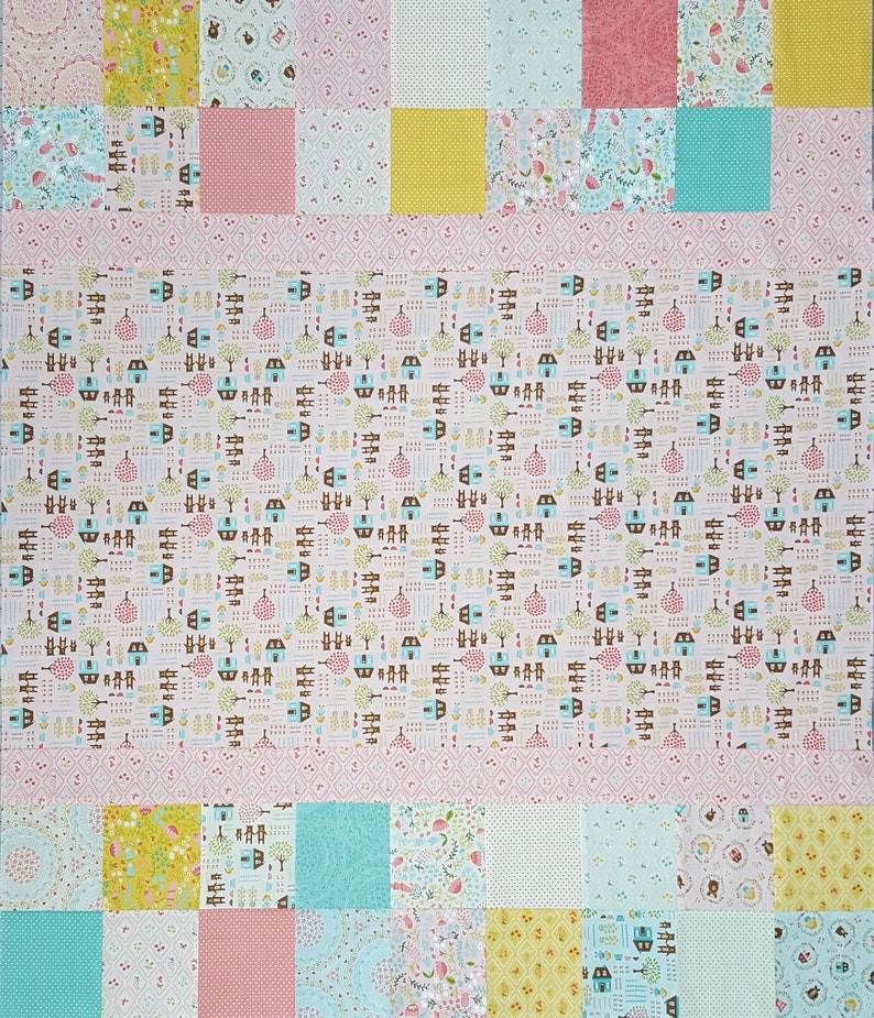 Easy Quilt Kit Beginner Quilt Kit Pre Cut Baby Blanket Etsy