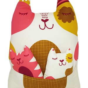 Woof Woof Meow Cat Panel by Stacy Iest Hsu Moda Doll Panel - Etsy