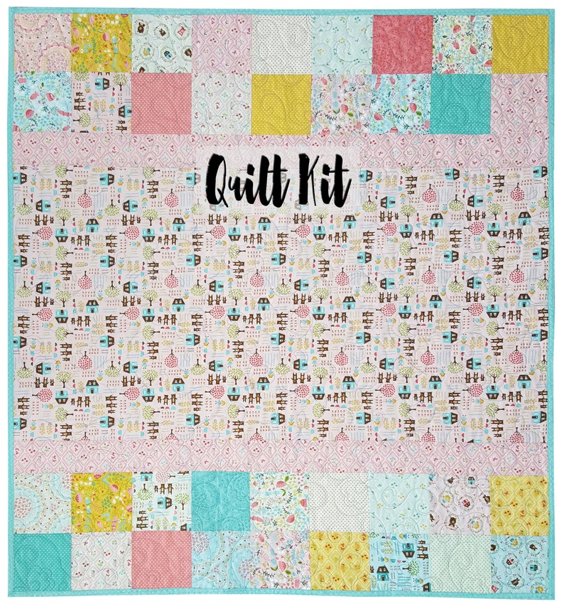 Easy Quilt Kit Beginner Quilt Kit Pre Cut Baby Blanket Etsy