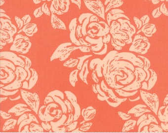 Moda Quilting Cotton, Quilting Fat Quarter, Large Modern Floral Print, Early Bird Collection, Kate Spain for Moda