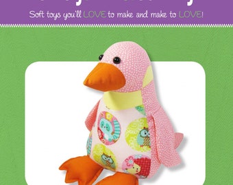 Funky Friends Factory, Stuffed Animal Pattern, Stuffie Pattern, Pauline McArthur Pattern, FFF Printed Pattern, Penny Penguin