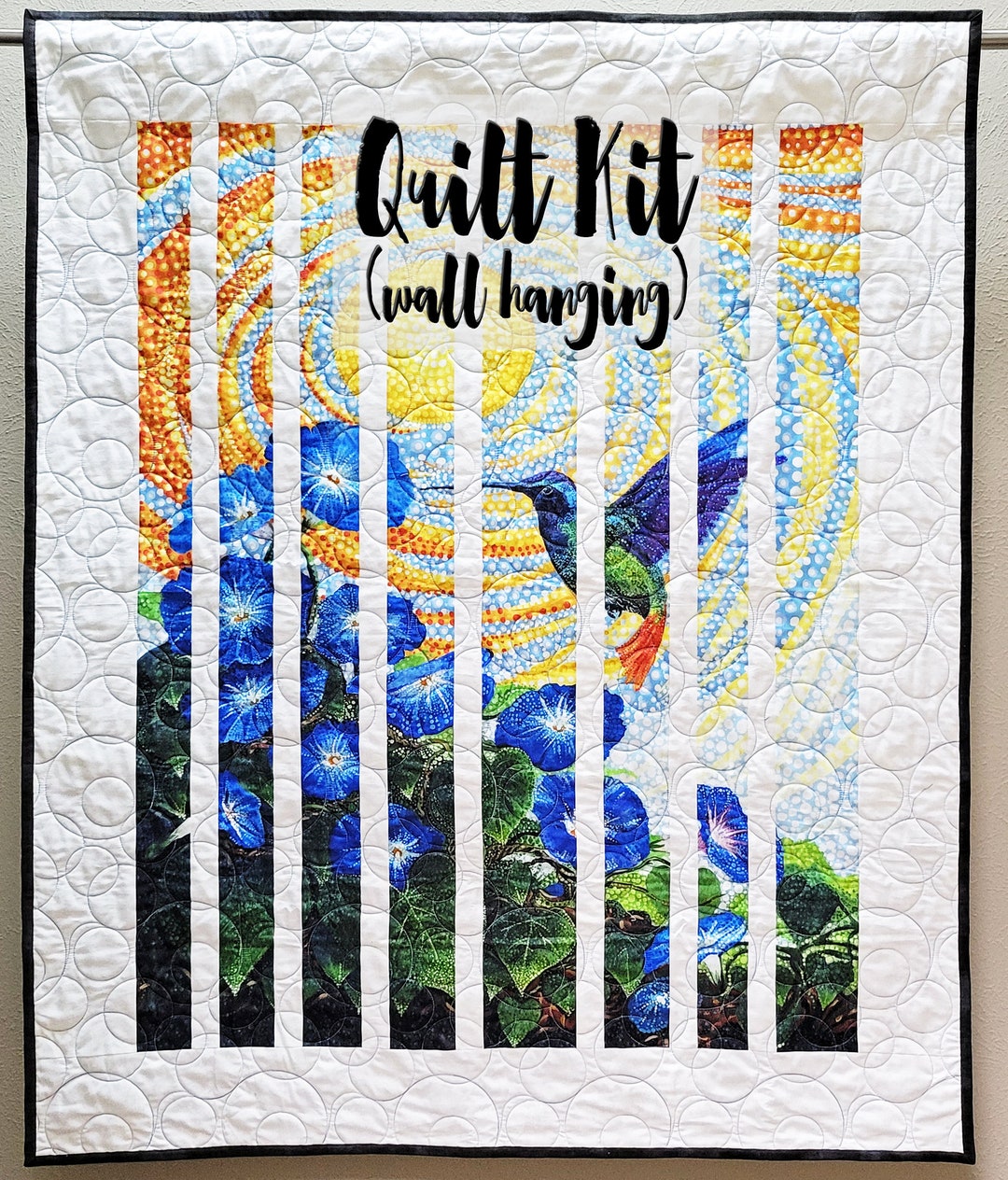 Easy Panel Quilt Kit, Beginner Quilt Kit, Wall Hanging Quilt Kit ...