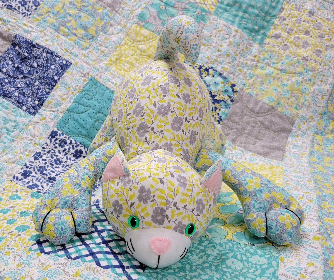 Funky Friends Factory, Cat Stuffed Animal Pattern, Cat Stuffie Pattern ...