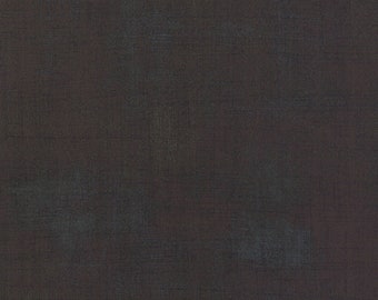 Grunge by Basic Grey, Moda Quilting Cotton, Quilting Fat Quarter, Grunge Basics Collection, Dark Brown Blender Fabric, Espresso Grunge