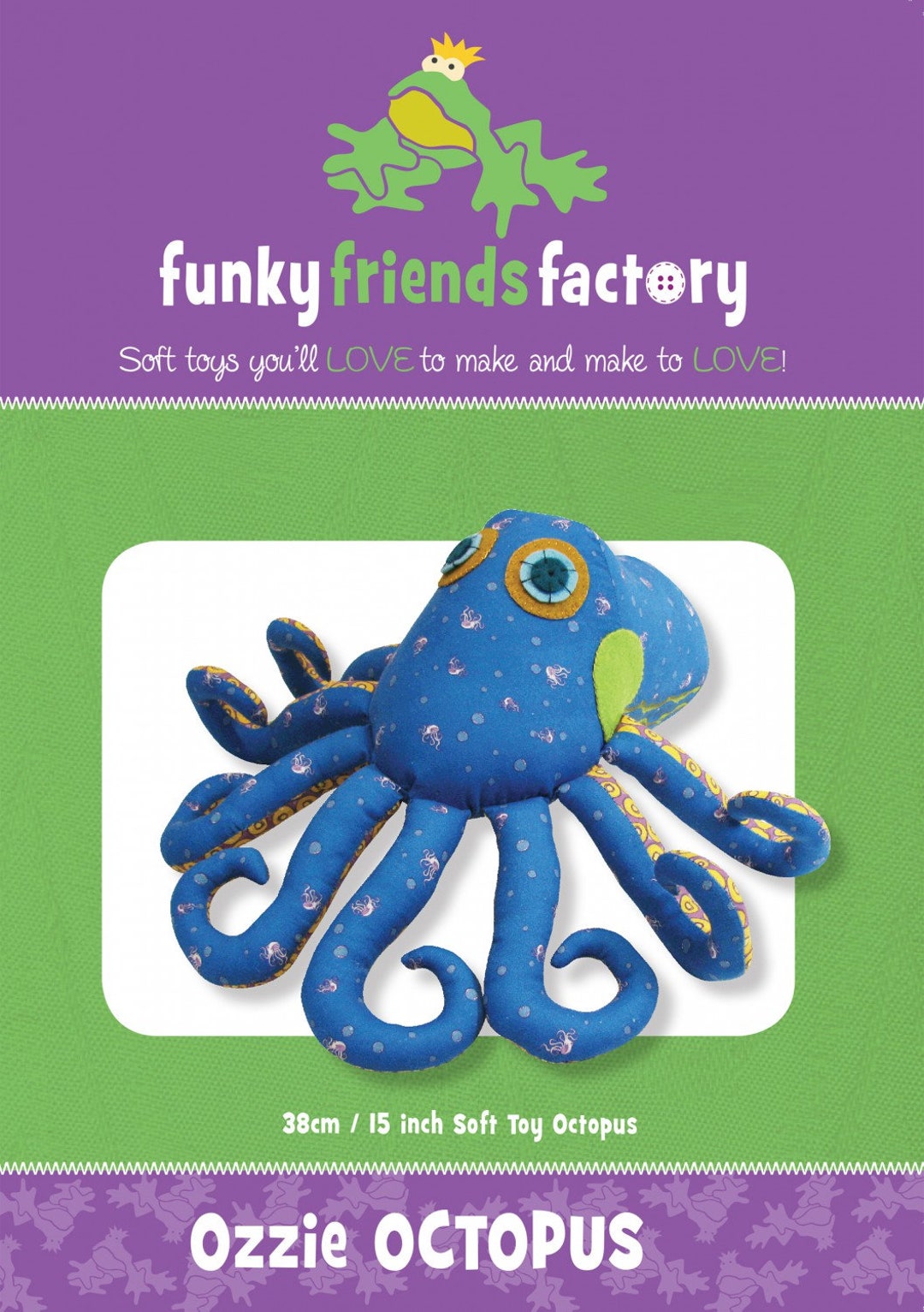 Funky Friends Factory, Stuffed Animal Pattern, Stuffie Pattern, Pauline Mcarthur Pattern, FFF