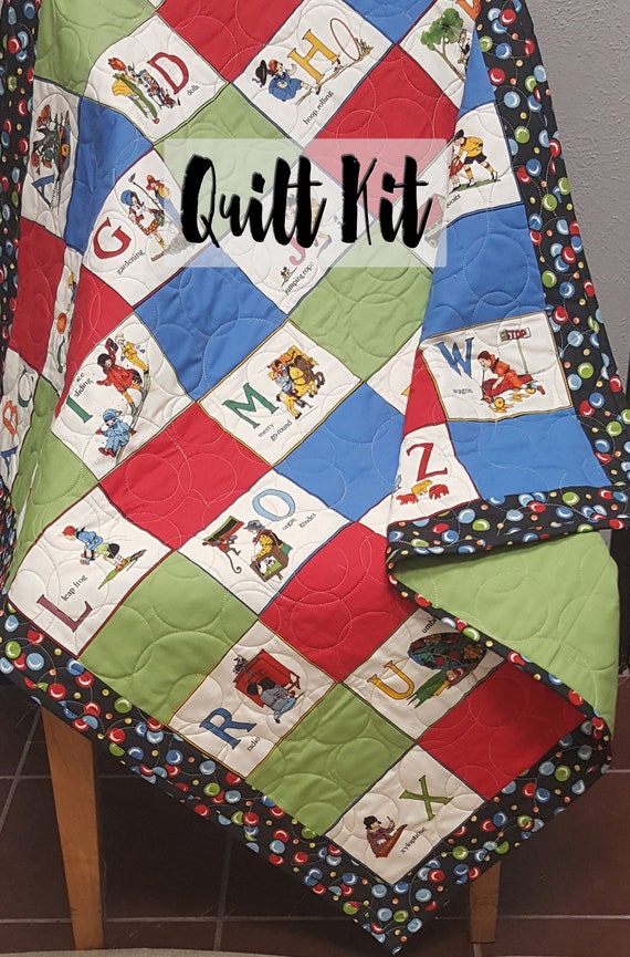 Vintage Baby Quilt Kit Baby Quilt Kit Easy Quilt Kit - Etsy Israel