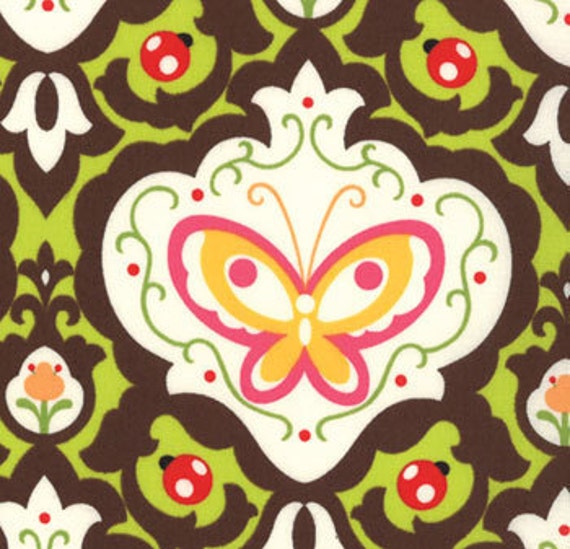 Moda Oops A Daisy Floral Brown Cotton Quilting Fabric