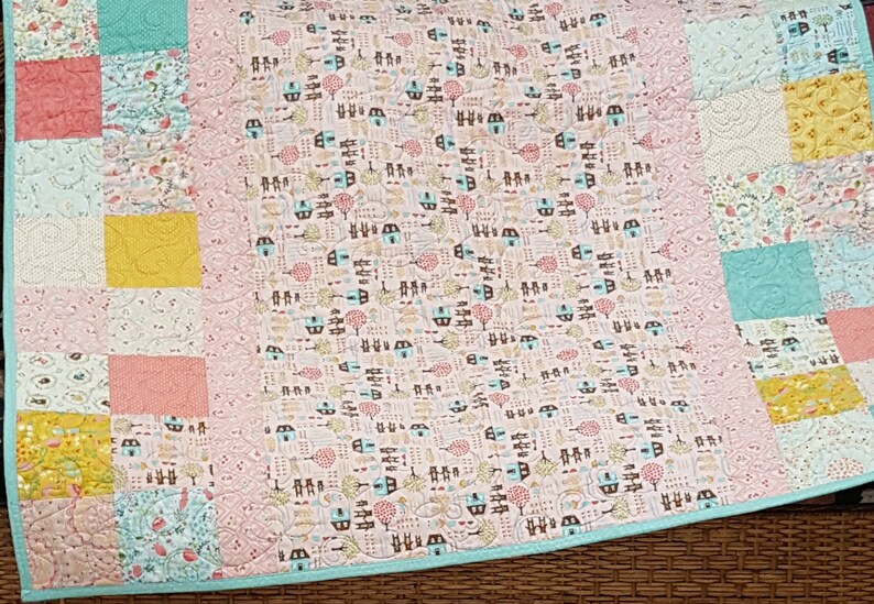 Easy Quilt Kit Beginner Quilt Kit Pre Cut Baby Blanket Etsy