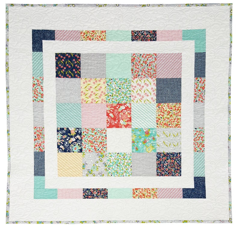 Quilt Pattern, Charm Pack Quilt Pattern, Beginner Quilt Pattern, Easy Quilt Pattern, Baby Quilt Pattern, Throw Quilt Pattern image 6