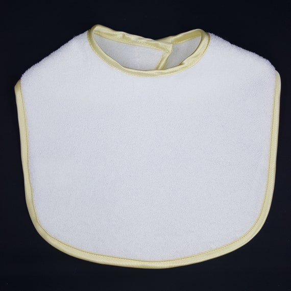 plain white dribble bibs