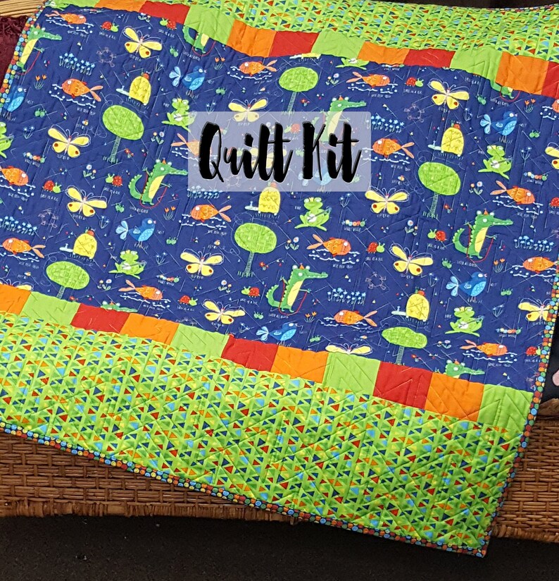 Easy Quilt Kit Beginner Quilt Kit Baby Boy Quilt Kit Later Etsy