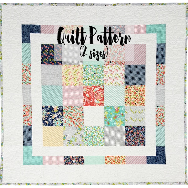 Quilt Pattern, Charm Pack Quilt Pattern, Beginner Quilt Pattern, Easy Quilt Pattern, Baby Quilt Pattern, Throw Quilt Pattern