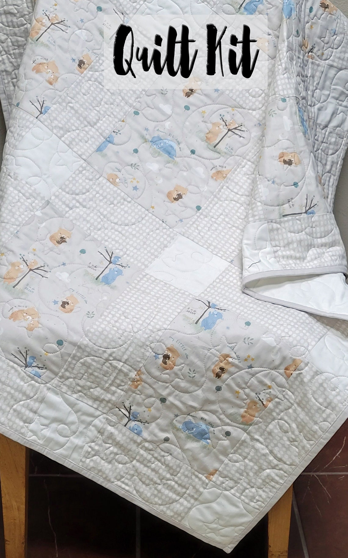 Easy Quilt Kit Beginner Quilt Kit Gender Neutral Quilt Kit Etsy