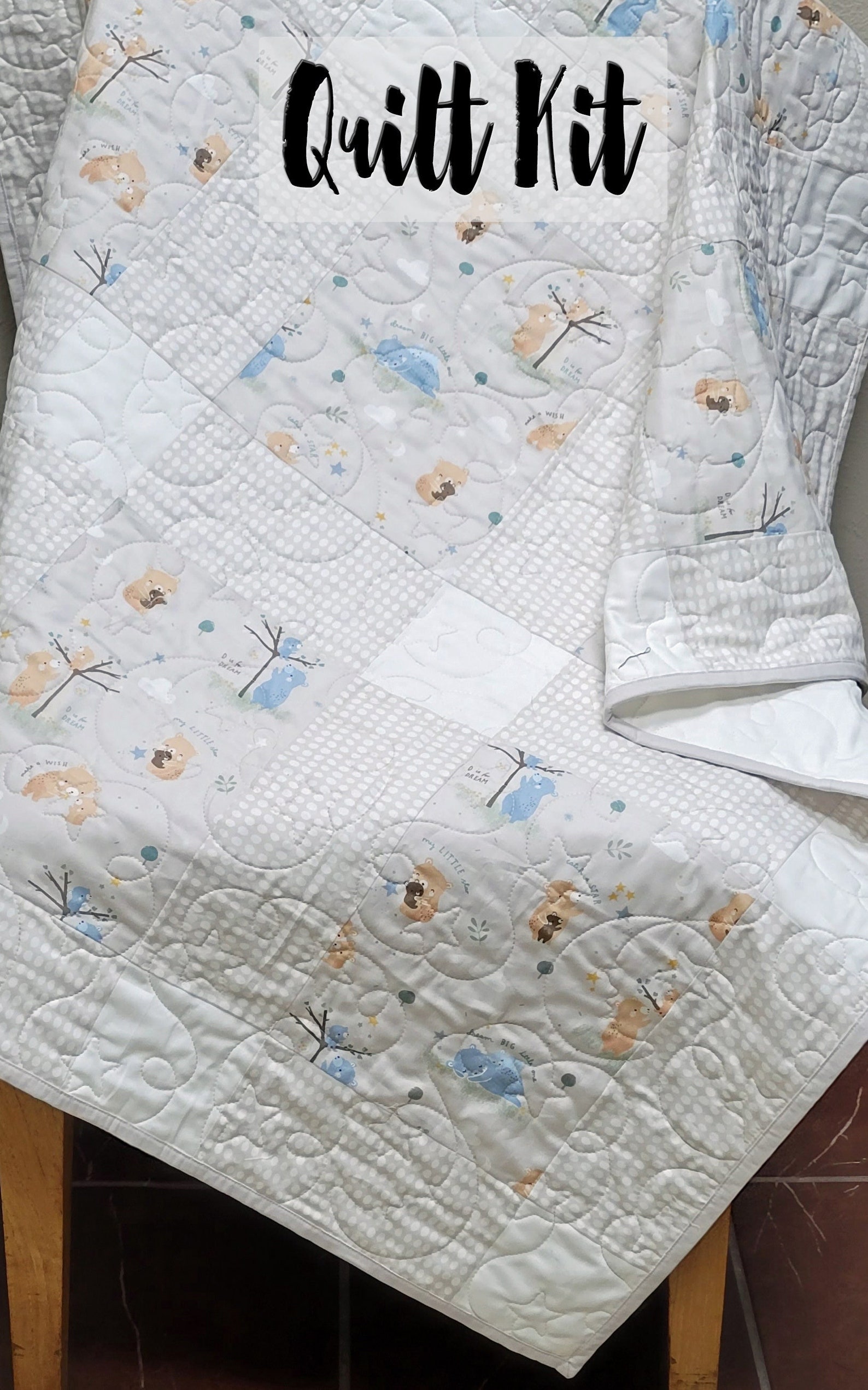 Easy Quilt Kit Beginner Quilt Kit Gender Neutral Quilt Kit Etsy