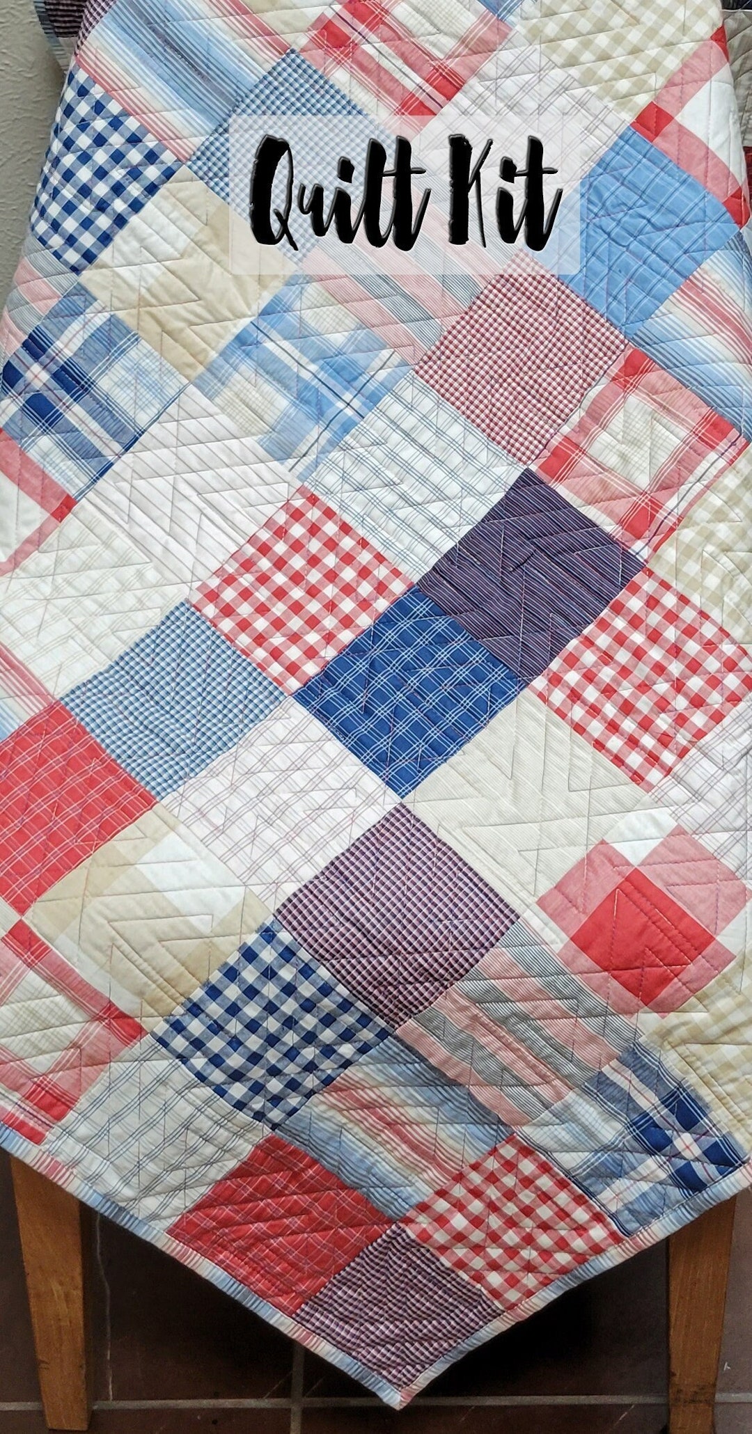 Easy Quilt Kit, Quilt Kit for Beginner, Gender Neutral Quilt Kit, Pre