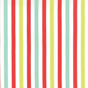 Moda Quilting Cotton, Quilting Fat Quarter, Bright Stripe Fabric, Moxi Collection