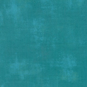 Grunge by Basic Grey, Moda Quilting Cotton, Quilting Fat Quarter, Grunge Basics Collection, Teal Blue Blender Fabric, Ocean Grunge