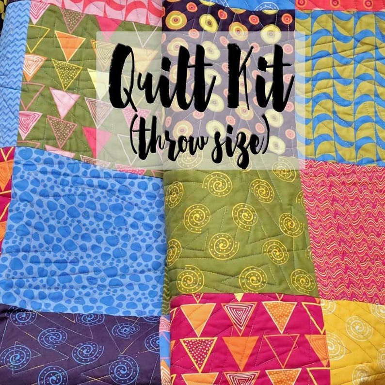 Easy Layer Cake® Quilt Kit, Beginner Quilt Kit, Creativity Roars ...