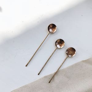 Brass Tea Spice Spoon // Minimal Gold Teaspoon image 2