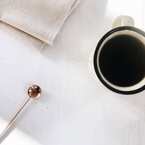 Brass Tea Spice Spoon // Minimal Gold Teaspoon image 7