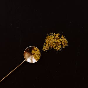 Brass Cocktail Bar Spoon // Hand-forged Minimal Barware image 1