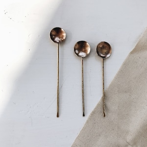 Brass Tea Spice Spoon // Minimal Gold Teaspoon image 6