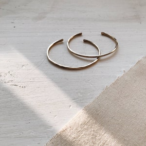 Hammered Brass Stacking Cuff | Minimalist Bracelet | Simple Everyday Jewelry