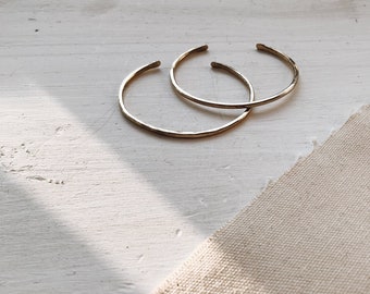 Hammered Brass Stacking Cuff | Minimalist Bracelet | Simple Everyday Jewelry