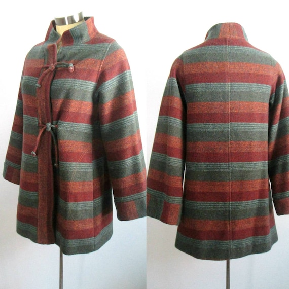 Mod Hippie Mini Coat Jacket 1960s 1970s Braetan