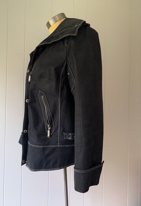 Vintage Distressed Leather Moto Jacket - image 4