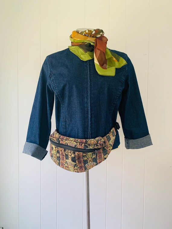 Minimalist Cropped Denim Jacket Vintage Eileen Fi… - image 10