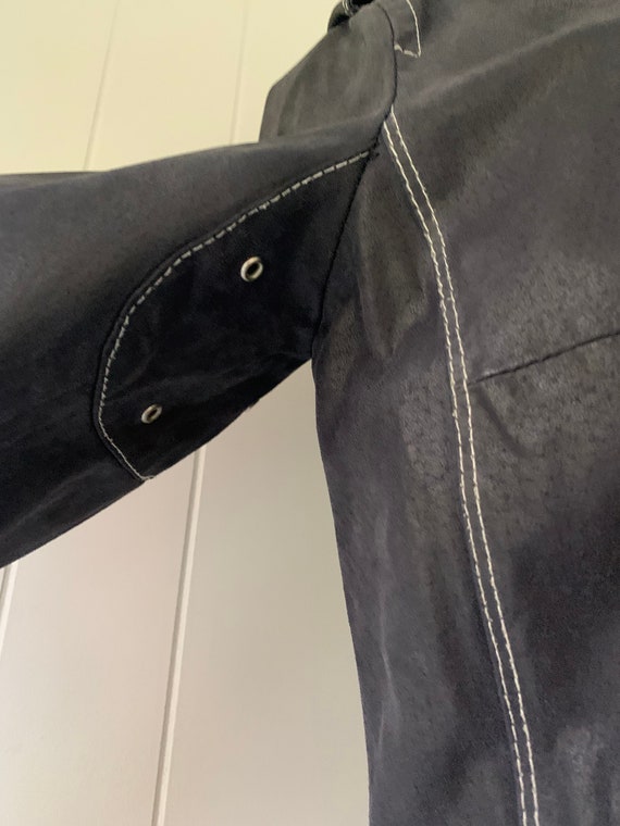 Vintage Distressed Leather Moto Jacket - image 7