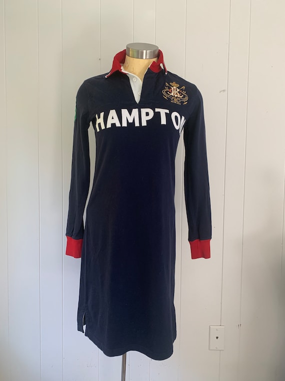 Ralph Lauren Rugby Shirt Dress // RL Blue Label Cotto… Gem