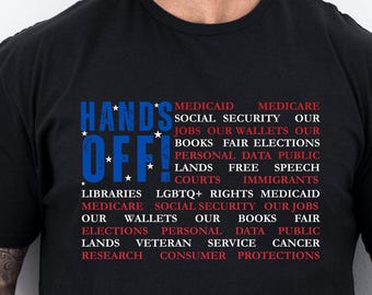 Anti 4th of July T-shirt Anti Trump Tee, Hands off Shirt,  Political July 4th Shirt Protest Resistance Shirt Leftist Liberal Gift Activist
