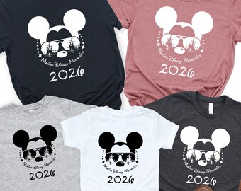 Disney 2026 Shirt, Family Disney Trip Shirts, Disneyworld Outfit, Mickey Minnie Shirt, Disney Vacation Tee, Matching Family Disneyland Shirt