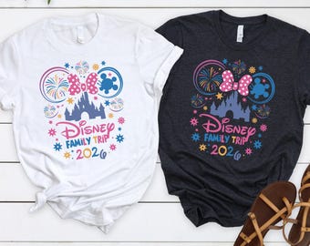 Disney 2026 Shirt, Family Disney Trip Shirts, Disneyworld Outfit, Mickey Minnie Shirt, Disney Vacation Tee, Matching Family Disneyland Shirt