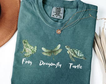 Comfort Colors FDT Frog Dragonfly Turtle Shirt Funny Political Shirt Liberal Turtle Tee Subtle Resistance Shirt Anti Protest Shirt